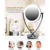 image:imageOVENTE 7 Lighted Tabletop Mount Makeup Mirror Polished Chrome MLT75CH1X5X