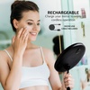 image:imageOVENTE 9 Rechargeable Lighted Tabletop Vanity Makeup Mirror White MOT22WBlack