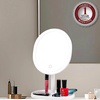 image:imageOVENTE 9 Rechargeable Lighted Tabletop Vanity Makeup Mirror White MOT22WWhite
