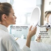 image:imageOVENTE 9 Rechargeable Lighted Tabletop Vanity Makeup Mirror White MOT22WWhite