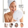 image:imageOVENTE 9 Rechargeable Lighted Tabletop Vanity Makeup Mirror White MOT22WWhite