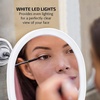 image:imageOVENTE 9 Rechargeable Lighted Tabletop Vanity Makeup Mirror White MOT22WWhite