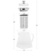 image:imageOVENTE Glass Teapot with Removable Stainless Steel Infuser Clear FGH17TClear  27 oz