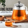 image:imageOVENTE Glass Teapot with Removable Stainless Steel Infuser Clear FGH17TClear  27 oz