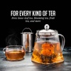 image:imageOVENTE Glass Teapot with Removable Stainless Steel Infuser Clear FGH17TClear  27 oz