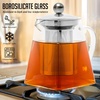 image:imageOVENTE Glass Teapot with Removable Stainless Steel Infuser Clear FGH17TClear  27 oz
