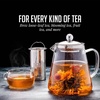 image:imageOVENTE Glass Teapot with Removable Stainless Steel Infuser Clear FGH17TClear  40 oz