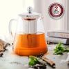 image:imageOVENTE Glass Teapot with Removable Stainless Steel Infuser Clear FGH17TClear  40 oz