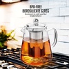 image:imageOVENTE Glass Teapot with Removable Stainless Steel Infuser Clear FGH17TClear  40 oz
