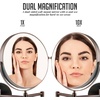image:imageOVENTE 9 Wall Mounted Makeup Mirror Nickel Brushed MNLFW90BR1X10XAntique Bronze