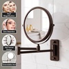 image:imageOVENTE 9 Wall Mounted Makeup Mirror Nickel Brushed MNLFW90BR1X10XAntique Bronze