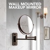 image:imageOVENTE 9 Wall Mounted Makeup Mirror Nickel Brushed MNLFW90BR1X10XAntique Bronze