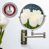 image:imageOVENTE 9 Wall Mounted Makeup Mirror Nickel Brushed MNLFW90BR1X10XNickel Brushed