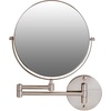 image:imageOVENTE 9 Wall Mounted Makeup Mirror Nickel Brushed MNLFW90BR1X10XNickel Brushed