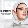 image:imageOVENTE 9 Wall Mounted Makeup Mirror Nickel Brushed MNLFW90BR1X10XNickel Brushed