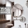 image:imageOVENTE 9 Wall Mounted Makeup Mirror Nickel Brushed MNLFW90BR1X10XNickel Brushed