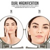 image:imageOVENTE 9 Wall Mounted Makeup Mirror Nickel Brushed MNLFW90BR1X10XNickel Brushed