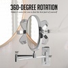 image:imageOVENTE 9 Wall Mounted Makeup Mirror Nickel Brushed MNLFW90BR1X10XPolished Chrome