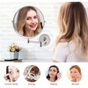 image:imageOVENTE 9 Wall Mounted Makeup Mirror Nickel Brushed MNLFW90BR1X10XPolished Chrome