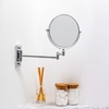 image:imageOVENTE 9 Wall Mounted Makeup Mirror Nickel Brushed MNLFW90BR1X10XPolished Chrome