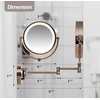 image:imageOVENTE Hardwired Wallmount Bathroom Mirror Rubbed Bronze MPWD3185BZ1X7XAntique Bronze