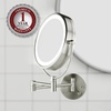 image:imageOVENTE Hardwired Wallmount Bathroom Mirror Rubbed Bronze MPWD3185BZ1X7XNickel Brushed