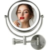 image:imageOVENTE Hardwired Wallmount Bathroom Mirror Rubbed Bronze MPWD3185BZ1X7XNickel Brushed
