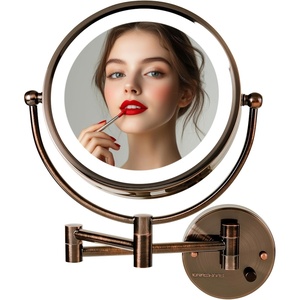 image:imageOVENTE Hardwired Wallmount Bathroom Mirror Rubbed Bronze MPWD3185BZ1X7XAntique Bronze