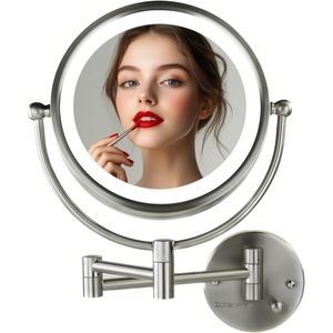 image:imageOVENTE Hardwired Wallmount Bathroom Mirror Rubbed Bronze MPWD3185BZ1X7XNickel Brushed