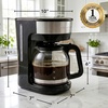 image:imageOVENTE 12Cup Drip Coffee Maker with Easy OnOff Switch Black CM412BBlack