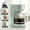image:imageOVENTE 12Cup Drip Coffee Maker with Easy OnOff Switch Black CM412BLight Teal