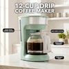image:imageOVENTE 12Cup Drip Coffee Maker with Easy OnOff Switch Black CM412BLight Teal