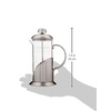 image:imageOVENTE 12oz French Press Coffee Maker with 4 Filters System Silver FSL12S12 Ounce
