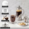 image:imageOVENTE 12oz French Press Coffee Maker with 4 Filters System Silver FSL12S12 Ounce