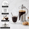 image:imageOVENTE 12oz French Press Coffee Maker with 4 Filters System Silver FSL12S20 Ounce