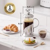 image:imageOVENTE 12oz French Press Coffee Maker with 4 Filters System Silver FSL12S20 Ounce