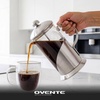 image:imageOVENTE 12oz French Press Coffee Maker with 4 Filters System Silver FSL12S20 Ounce