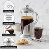 image:imageOVENTE 12oz French Press Coffee Maker with 4 Filters System Silver FSL12S34 Ounce