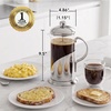 image:imageOVENTE 12oz French Press Coffee Maker with 4 Filters System Silver FSL12S34 Ounce