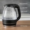 image:imageOVENTE 15L Glass Electric Kettle Water Boiler Pink KG83FBlack