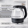 image:imageOVENTE 15L Glass Electric Kettle Water Boiler Pink KG83FBlack