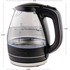 image:imageOVENTE 15L Glass Electric Kettle Water Boiler Pink KG83FBlack