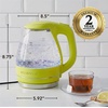 image:imageOVENTE 15L Glass Electric Kettle Water Boiler Pink KG83FGreen