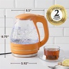 image:imageOVENTE 15L Glass Electric Kettle Water Boiler Pink KG83FOrange