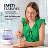 image:imageOVENTE 15L Glass Electric Kettle Water Boiler Pink KG83FWhite
