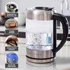 image:imageOVENTE 17L Glass Electric Kettle Water Boiler Silver KG612SBrushed Silver