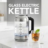image:imageOVENTE 17L Glass Electric Kettle Water Boiler Silver KG612SSilver