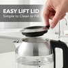 image:imageOVENTE 17L Glass Electric Kettle Water Boiler Silver KG612SSilver