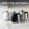 image:imageOVENTE 17L Stainless Steel Electric Kettle 1500W Power Silver KS777SBlack