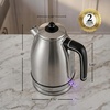 image:imageOVENTE 17L Stainless Steel Electric Kettle 1500W Power Silver KS777SSilver Matte
